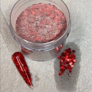 Love bug mixed glitter acrylic 1 ounce
